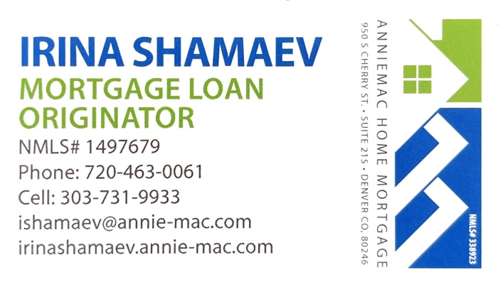 Irina Shamaev Business Card