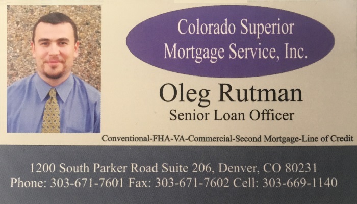 Oleg Rutman Business Card