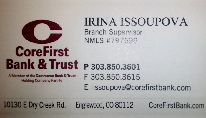 Ирина Исупова Business Card