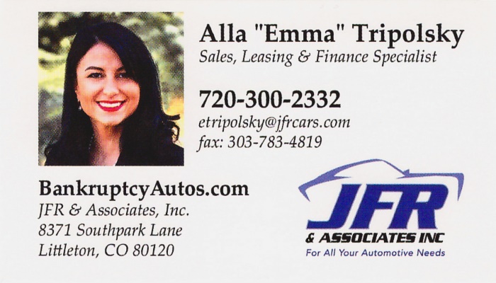 Alla Tripolsky Business Card
