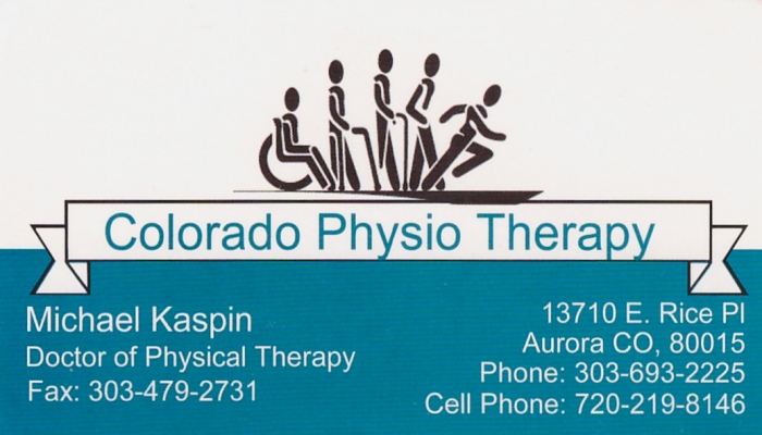 Colorado Physio Therapy Business Card