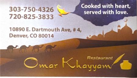 Omar Khayam Business Card