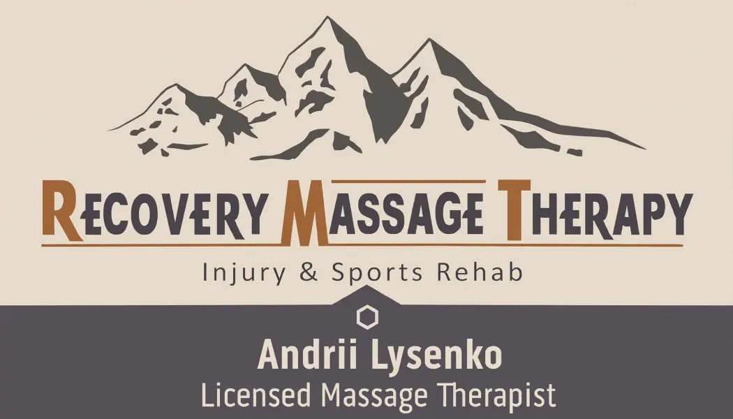Recovery Massage Therapy Business Card